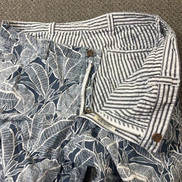 Reversible Tailor Vintage Shorts Mens Size 38 Floral Striped Tropical Hawaiian - Picture 10 of 16